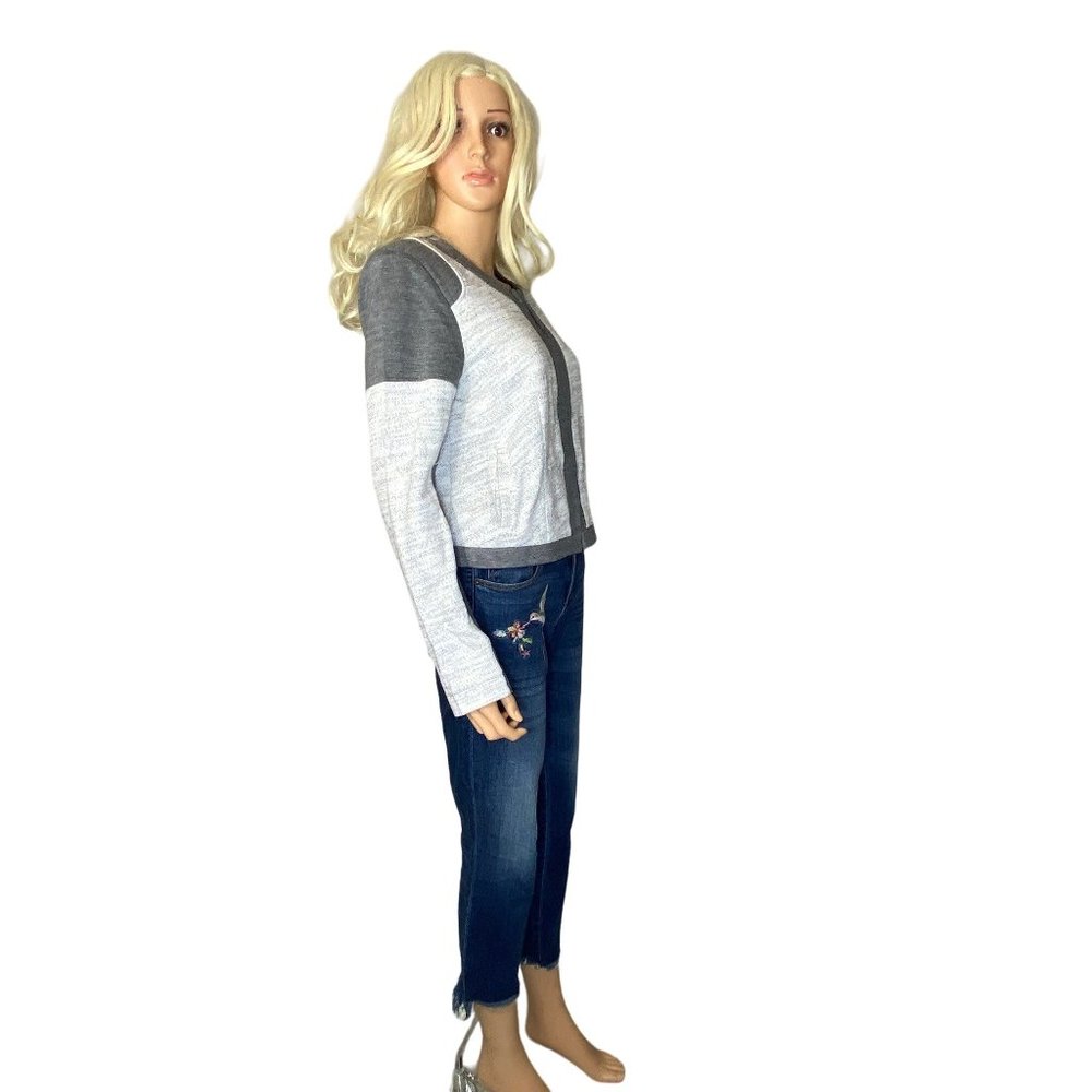 NWT CAbi Shrunken Moto Blazer Jacket M in Gunmetal Gray #211 MSRP$158 - Picture 16 of 16
